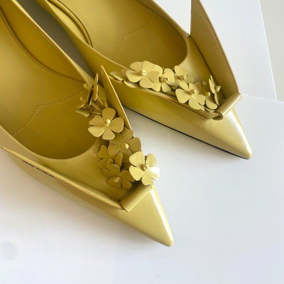 PRADA Bouquet Leather Ballerina Flats - Picture 5 of 5